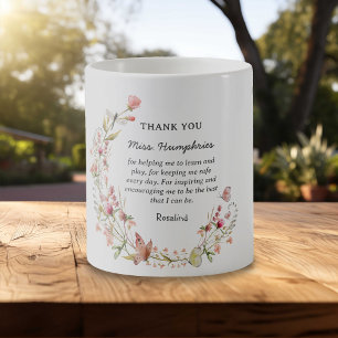 Sweet Personalised Teacher Appreciation Gift Coffee Mug