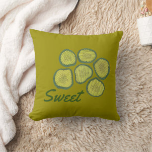 Sweet Pickle Chips Homemade Pickle Foodie Decor Cushion