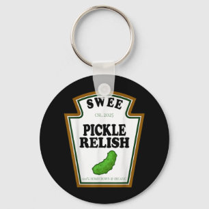 Sweet Pickle Relish Group Condiment Family Hallowe Key Ring