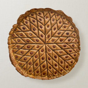 Sweet Pie Round Throw Pillow