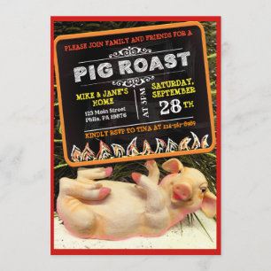 SWEET PIG ROAST PARTY Invitation