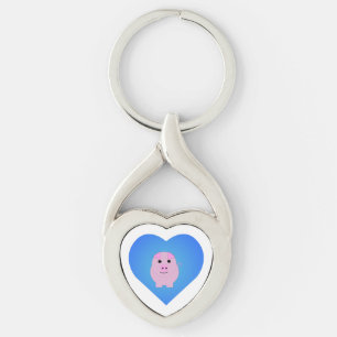 Sweet Piggy Love Key Ring