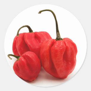 Sweet pimento peppers classic round sticker
