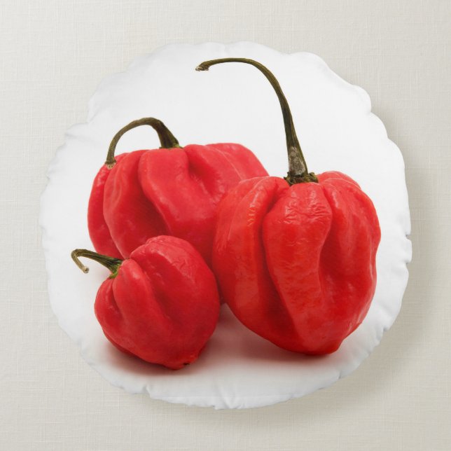 Sweet pimento peppers round cushion (Front)