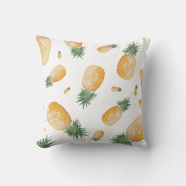 Sweet Pineapple 16x16 Throw Pillow (Front)