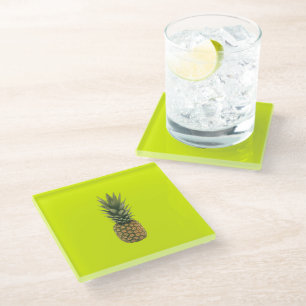 Sweet Pineapple Glass Coaster