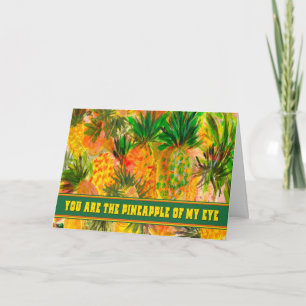 Sweet Pineapple of My Eye Funny Thank You Card