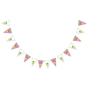 Sweet Pineapple Triangle Bunting Banner