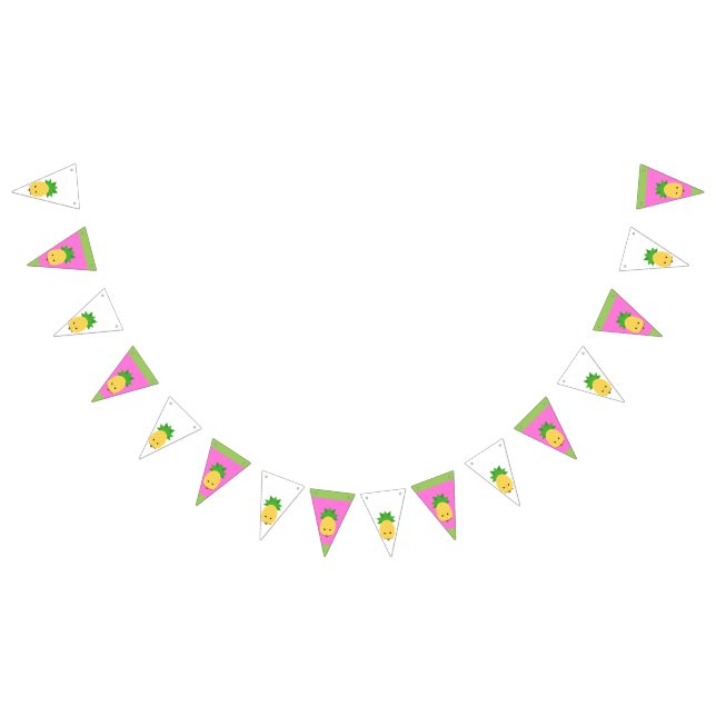 Sweet Pineapple Triangle Bunting Banner (All)