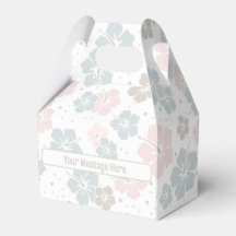 Sweet Pink and Blue Personalised Favour Box