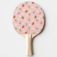 Sweet Pink and Red Strawberries Monogram