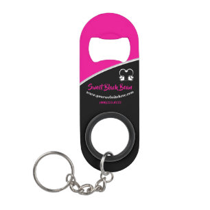Sweet Pink Bean Promotional Business Keychain