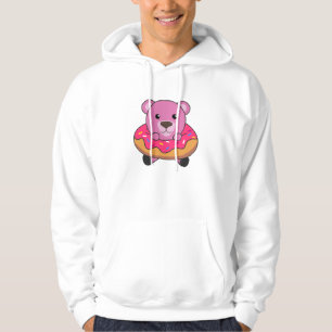 Sweet pink Bear Law Doughnut Pink Sweet Bärchen Hoodie