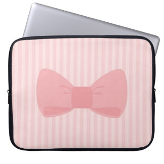 Sweet pink bow laptop sleeve