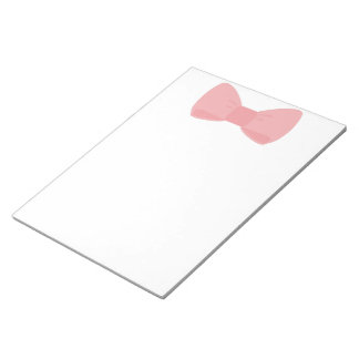 Sweet pink bow notepad