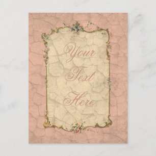 Sweet Pink Bridal Design Postcard
