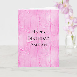Sweet Pink Cake Frosting Birthday Card