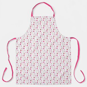 Sweet Pink Cake Pops Polka Dot Baking Foodie Apron