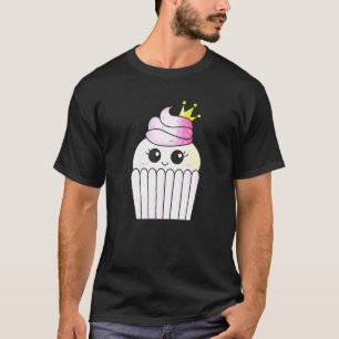 Sweet Pink Cupcake Muffin Queen Princess T-Shirt