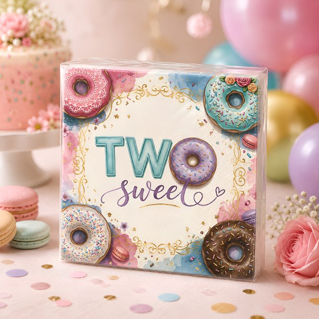 Sweet Pink Doughnut Theme Napkin (Creator Uploaded)