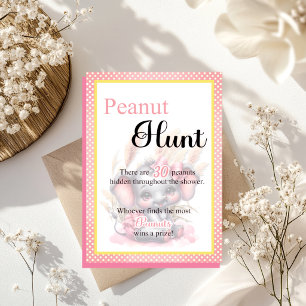 Sweet Pink Elephant Baby Shower Duck Hunt Game