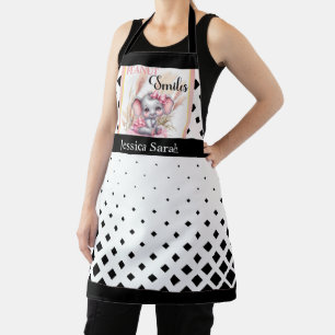 Sweet Pink Elephant - Peanut Smiles  Apron