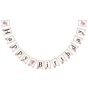 Sweet Pink Elephant - Peanut Smiles Bunting