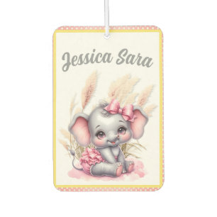 Sweet Pink Elephant - Peanut Smiles  Car Air Freshener