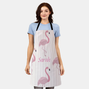 Sweet  Pink Flamingo  Apron