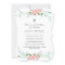 Sweet Pink Floral Baptism Invitation