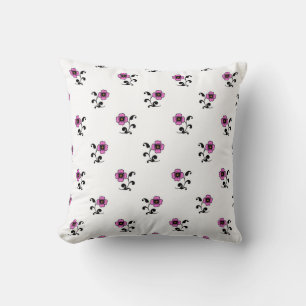Sweet Pink Flowers Pattern Cushion