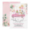 Sweet Pink Gold Safari Animals Girl Baby Shower