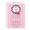 Sweet PINK Ladybugs Baby Shower Invitation