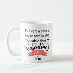 Sweet, pink, rhyming Valentine's Day poem Coffee Mug