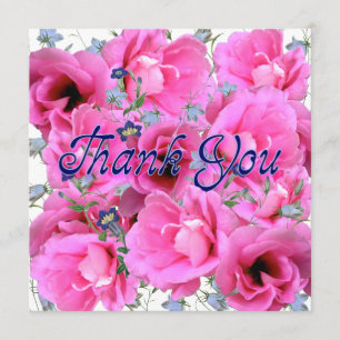 Sweet Pinks Thank You Card - Square