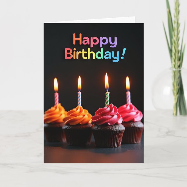 Sweet Piped Frosting Card (Front)
