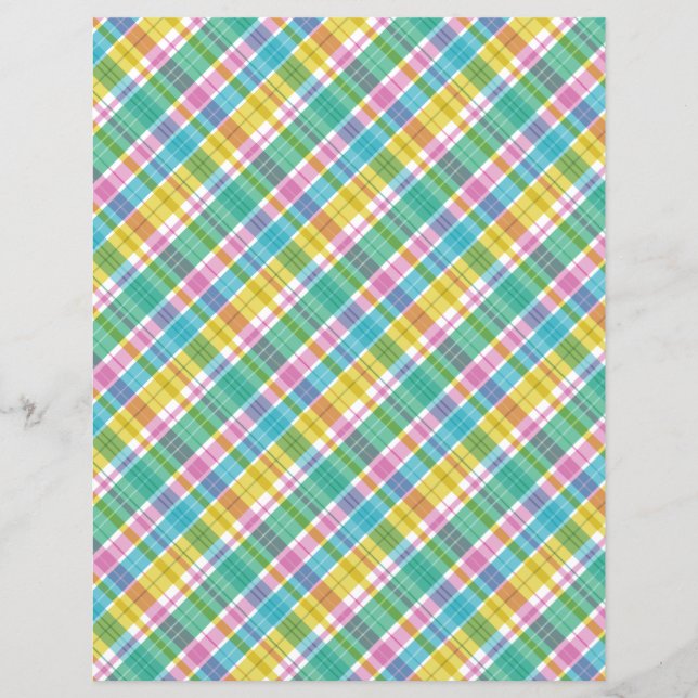 Sweet Plaid Pastel Muiticolors  (Front)
