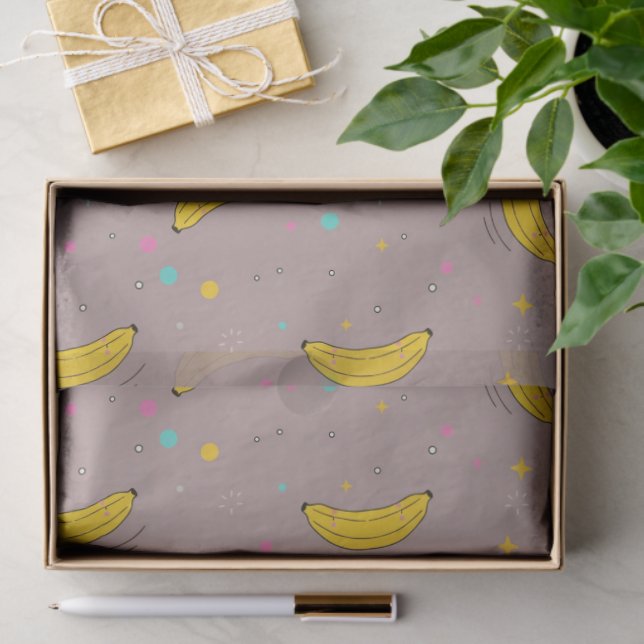 Sweet & Playful Banana Dream Pattern Tissue Paper (Gift)