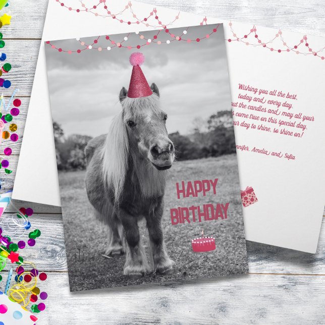 Sweet Pony Birthday Card (Sweet pony birthday card)