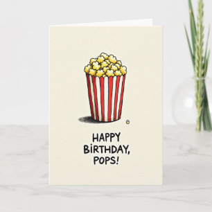 Sweet Popcorn Birthday Card