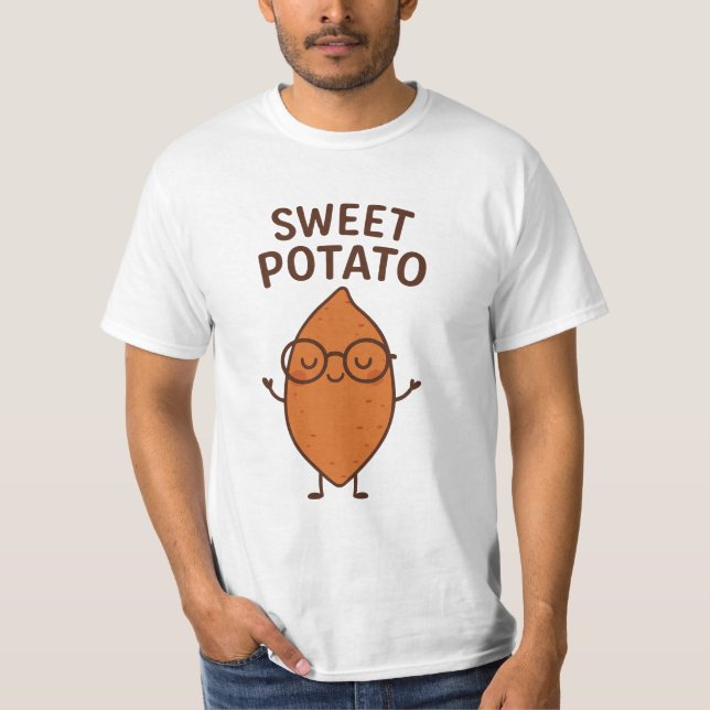 Sweet Potato Funny Thanksgiving T-Shirt (Front)