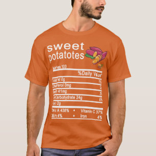 sweet potato Nutrition Funny Thanksgiving xmas T-Shirt