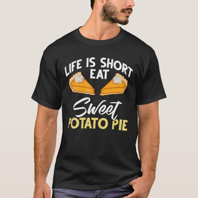 Sweet Potato Pie Recipe Homemade Vegan T-Shirt (Front)