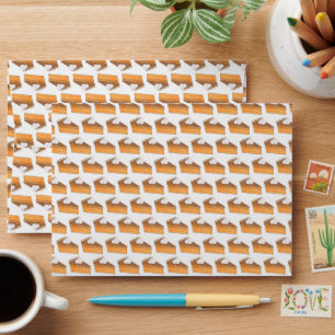 Sweet Potato Pie Slice Christmas Holiday Baking Envelope