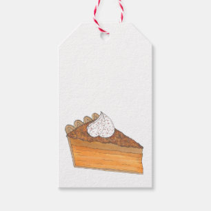 Sweet Potato Pie Slice Holiday Christmas Foods Gift Tags