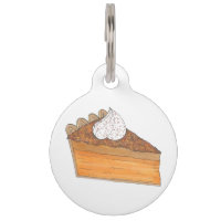 Sweet Potato Pie Slice Personalised Dog Pet Tag