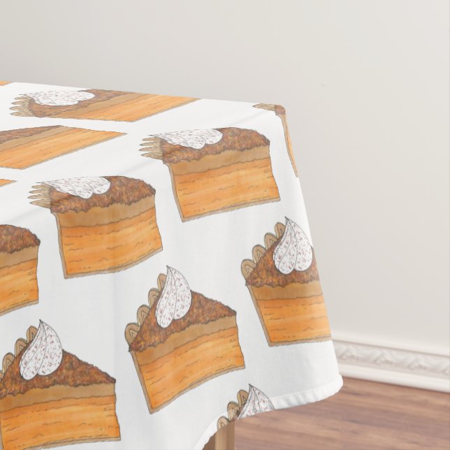 Sweet Potato Pie Slice Soul Food Christmas Holiday Tablecloth (In Situ)