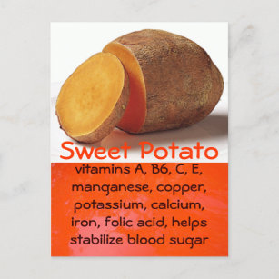 sweet potato postcard