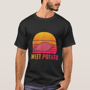 Sweet Potato Retro Tee Vegetarian Gift 