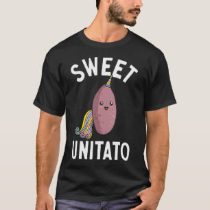 Sweet Potato Root Vegetable Sweet Unitato Unicorn T-Shirt